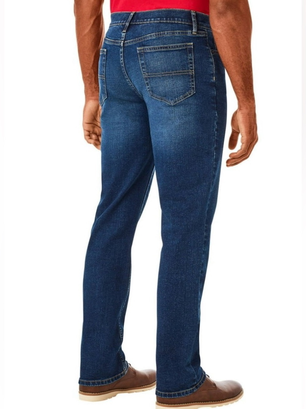 Men’s Member's Mark Straight Fit Premium Stretch Denim 5 pocket Jeans 34x32